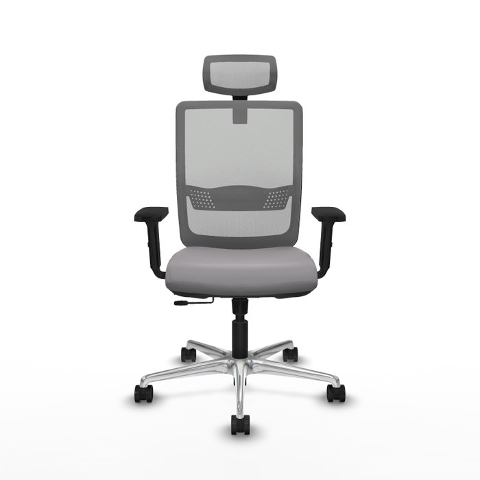 PIQUERAS Y CRESPO Silla de oficina Haches Gris con mecanismo Sincro/Traslack PIQUERAS Y CRESPO Silla de oficina Haches Gris con mecanismo Sincro/Traslack