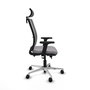 PIQUERAS Y CRESPO Silla de oficina Haches Gris con mecanismo Sincro/Traslack