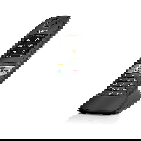 Gigaset E630HX Teléfono DECT Inalámbrico Negro, Pantalla LCD 1.8", Batería NiMH