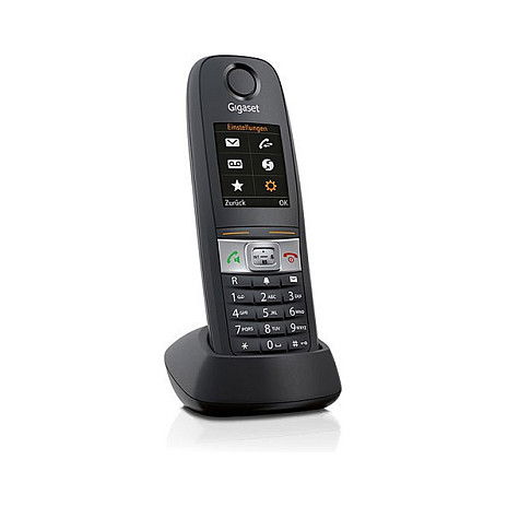 Gigaset E630HX Teléfono DECT Inalámbrico Negro, Pantalla LCD 1.8", Batería NiMH