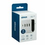 Simon Adaptador 3 USB-A + 1 USB-C con Soporte para Smartphone