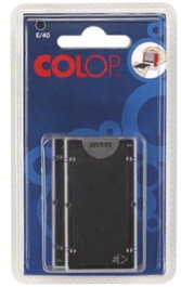 COLOP Blíster de 2 Almohadillas E20 Negro