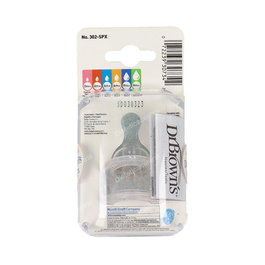 Dr. Brown's Tetina Options Biberón Anti-Cólicos Silicona Redonda Lenta N1 +0M 2 Unidades
