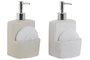 DKD Home Decor Dosificador de Gres y ABS Surtido 2 Unidades