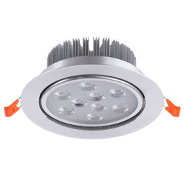 Foco Downlight LED 9W 900Lm 6000K Blanco Frío Circular