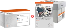 Prindo Value Pack 4 Tóner Negro, C/M/Y Papel A4 80g