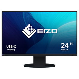 EIZO FlexScan EV2480-BK Monitor 23.8" Full HD IPS USB-C Hub 70W, 1920x1080, 5ms, 250 cd/m², Altavoces, Negro