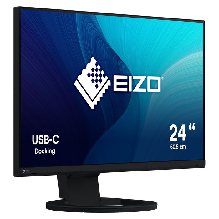 EIZO FlexScan EV2480-BK Monitor 23.8" Full HD IPS USB-C Hub 70W, 1920x1080, 5ms, 250 cd/m², Altavoces, Negro