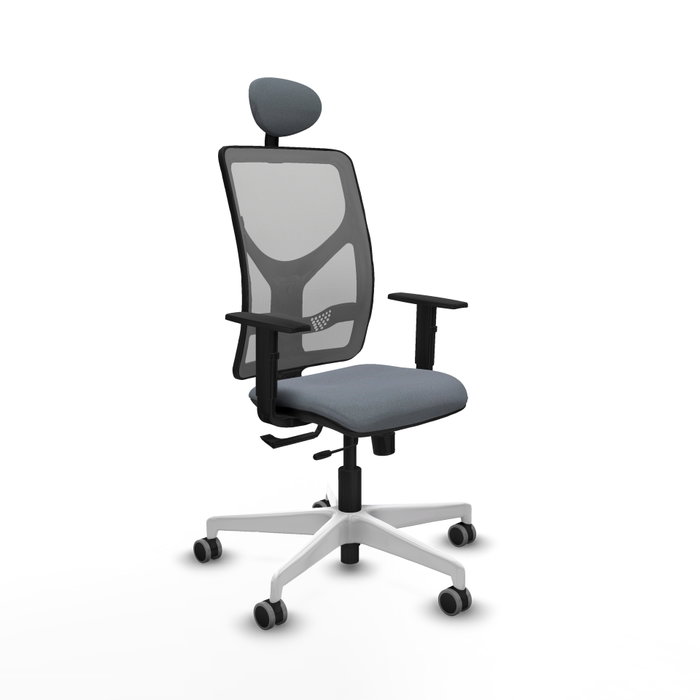 PIQUERAS Y CRESPO Silla de oficina Motilla Gris con Mecanismo Sincro/Traslack PIQUERAS Y CRESPO Silla de oficina Motilla Gris con Mecanismo Sincro/Traslack