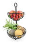 Inde Frutero Metal Doble 26.5x26.5x45.5 cm 4.73 kg (4 Unidades)
