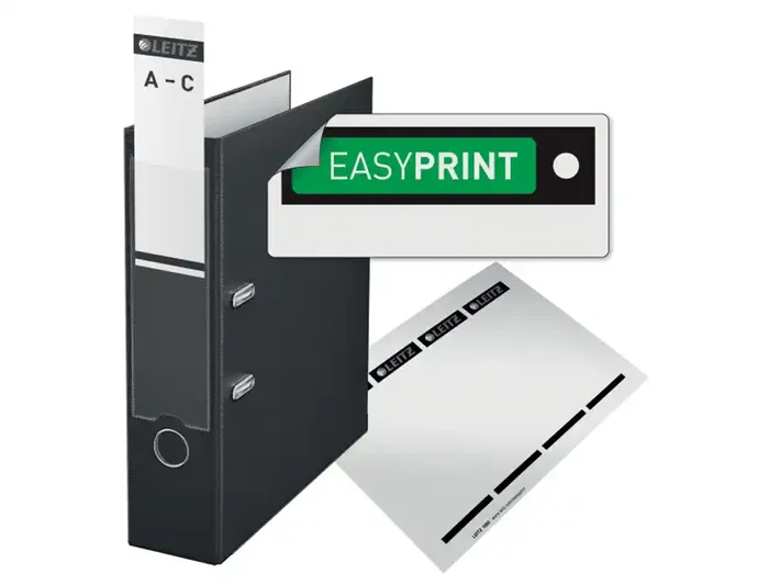 Leitz Archivador de Palanca 180 DIN A4 Lomo 80 mm Cartón Jaspeado CO2 Neutral Color Rojo