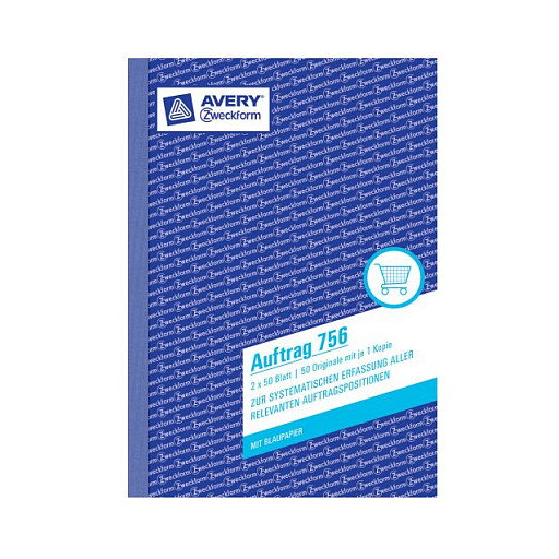 AVERY Zweckform Libro de formularios de pedidos 756, 1 unidad