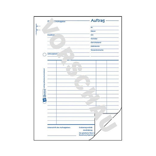 AVERY Zweckform Libro de formularios de pedidos 756, 1 unidad