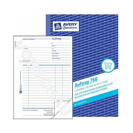 AVERY Zweckform Libro de formularios de pedidos 756, 1 unidad