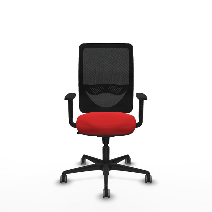 PIQUERAS Y CRESPO Silla de Oficina Zulema con Mecanismo Sincro, Rojo y Negro
