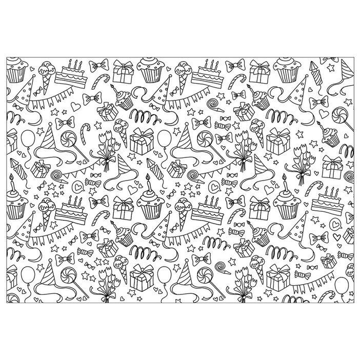 Jeux 2 momes Juego de 10 Individuales para Colorear 2 momes 30x42 cm