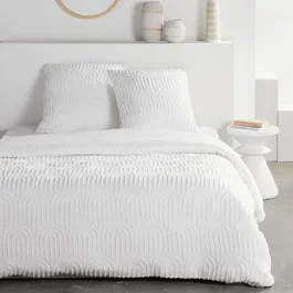 Today HOY Essential Juego de Cama 2 Personas 220 x 240 cm Cama Capitoné Gráfico Blanco