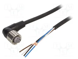 OMRON Cable para sensores M12 hembra angular 5m