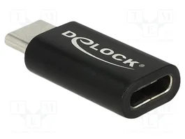 DeLOCK 65697 Adaptador USB Type-C™ Macho a Hembra Negro