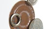 DKD Home Decor Decoración Metal Círculos Terracota y Dorado
