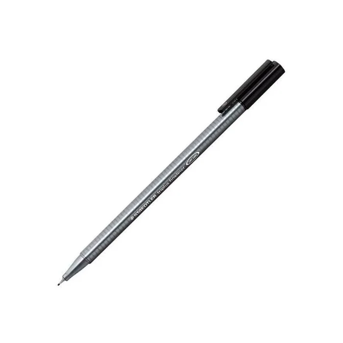 Staedtler Rotulador Punta de Fibra Triplus 334-9 - Negro, Trazo 0.3 mm, Color Gris Oscuro - Para Papelería y Escritura
