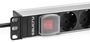 Salicru SPS PDU Regleta Eléctrica Rack 1U 19" 10 Tomas (4F+6F) SCH+C13/C14 - 10A, 250V, Aluminio, Interruptor