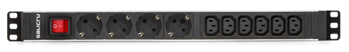 Salicru SPS PDU Regleta Eléctrica Rack 1U 19" 10 Tomas (4F+6F) SCH+C13/C14 - 10A, 250V, Aluminio, Interruptor Salicru SPS PDU Regleta Eléctrica Rack 1U 19" 10 Tomas (4F+6F) SCH+C13/C14 - 10A, 250V, Aluminio, Interruptor