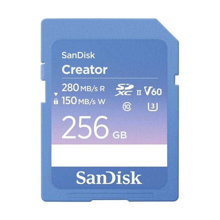 SanDisk Creator SDXC 256 GB UHS-II V60 U3 Clase 10 Azul