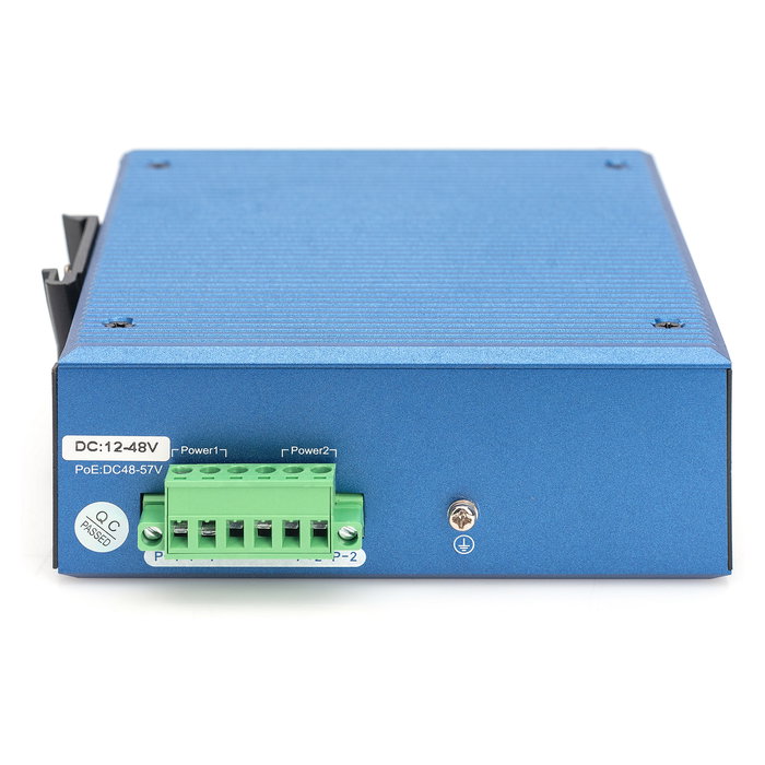 Digitus 8+4P Industrial Gigabit Ethernet PoE Switch, Conmutador No Administrado, 8 Puertos Gigabit PoE, 4 Puertos Fibra SFP/SFP+