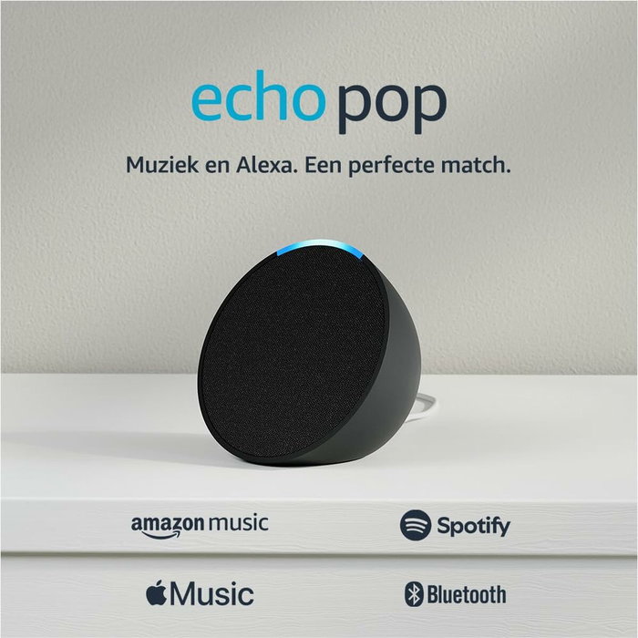 Amazon Echo Pop Altavoz Inteligente Inalámbrico 15W Negro