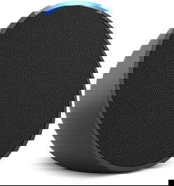 Amazon Echo Pop - Altavoz inteligente con Alexa, Inalámbrico, Color Antracita (Negro), 15W, Forma Semiesférica, Compatible con Android, iOS, Fire OS, Spotify y Deezer