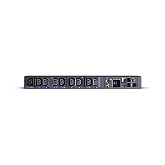 CyberPower PDU81005 PDU Rack 1U Conmutado y Monitorizado, 8 Salidas C13, 16A, 100-240V, Con Pantalla LCD