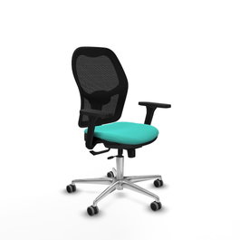 PIQUERAS Y CRESPO Silla de oficina Jorquera Turquesa y Negro
