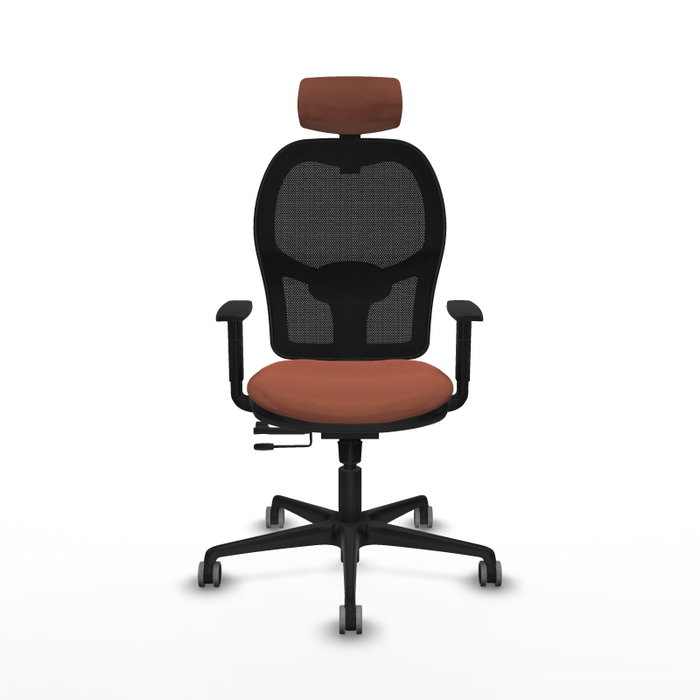 PIQUERAS Y CRESPO Silla de oficina Jorquera con mecanismo Sincro/Traslack Marrón y Negro PIQUERAS Y CRESPO Silla de oficina Jorquera con mecanismo Sincro/Traslack Marrón y Negro