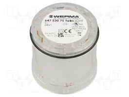 WERMA KombiSIGN 72 Señalizador Luminoso Azul LED 24VDC