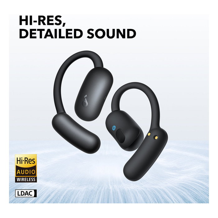 Anker Soundcore AeroFit 2 Negro, Auriculares de oreja abierta inalámbricos