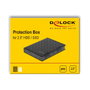 DeLOCK Caja de protección para 2.5 pulg. HDD/SSD Gris