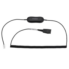 Jabra GN1218 Cable de atenuación AC para auriculares, desconexión rápida, 2 m, compatible con Cisco IP Phone 78xx 88xx Biz 1500 2300