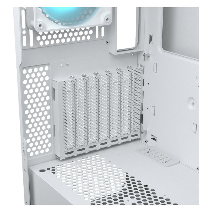 Cougar CGR-5YA2W-RGB Midi Tower PC Blanco ARGB con Ventana Lateral y Ventiladores para Iluminación de Caja