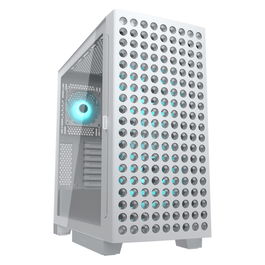 Cougar CGR-5YA2W-RGB Midi Tower PC Blanco ARGB con Ventana Lateral y Ventiladores para Iluminación de Caja
