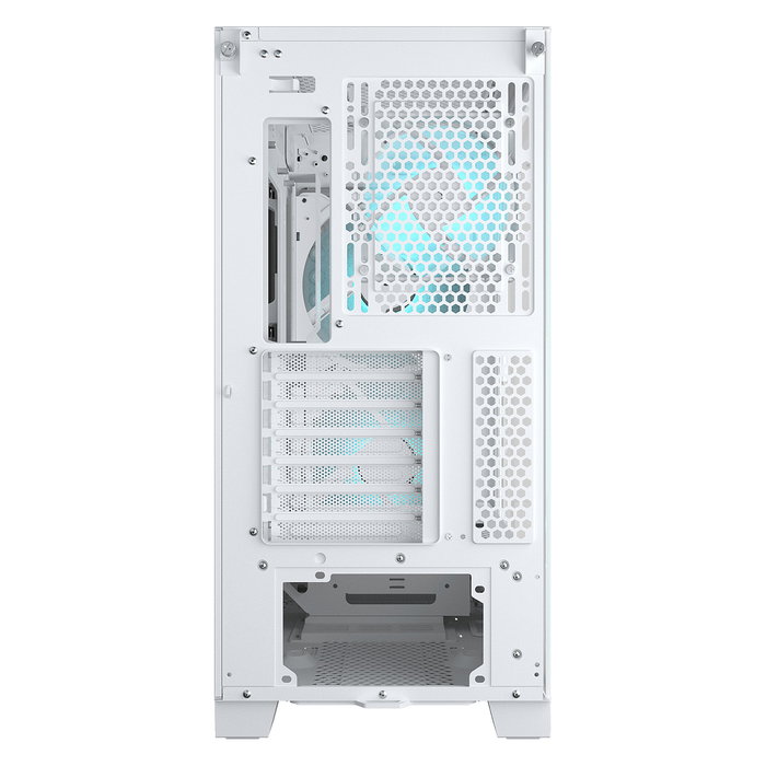Cougar CGR-5YA2W-RGB Midi Tower PC Blanco ARGB con Ventana Lateral y Ventiladores para Iluminación de Caja