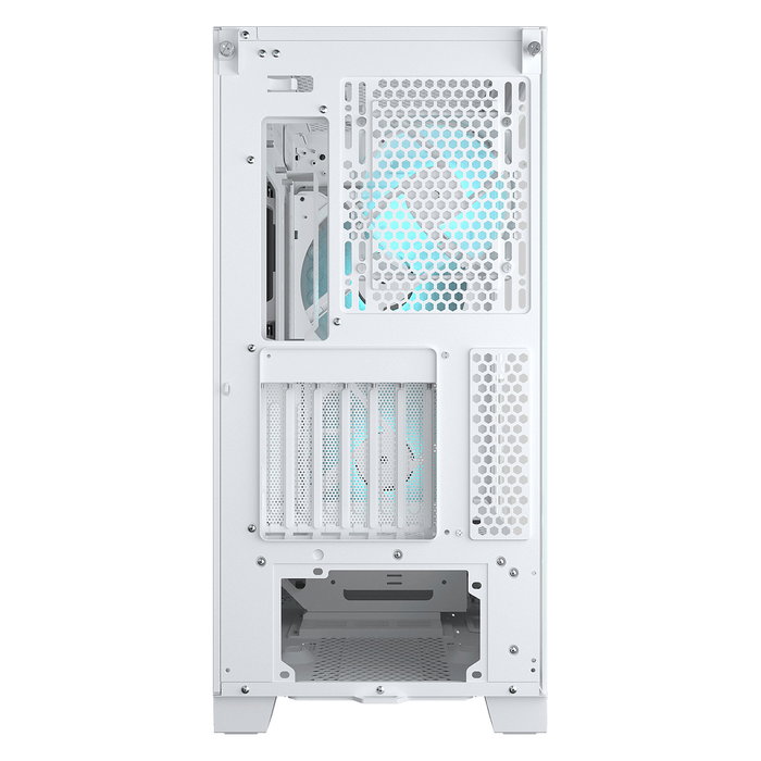 Cougar CGR-5YA2W-RGB Midi Tower PC Blanco ARGB con Ventana Lateral y Ventiladores para Iluminación de Caja