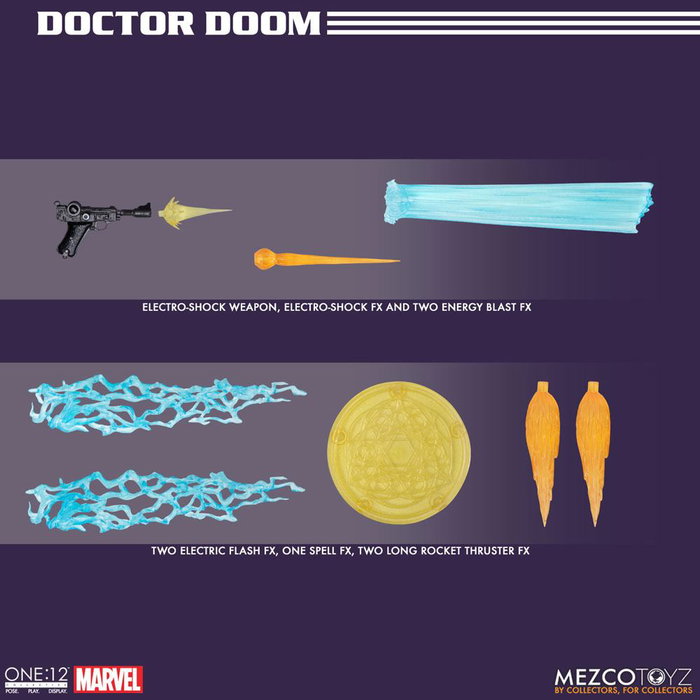 Mezco Toys Marvel Figura 1/12 Doctor Doom 17 cm