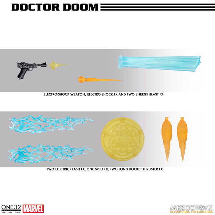 Mezco Toys Marvel Figura 1/12 Doctor Doom 17 cm