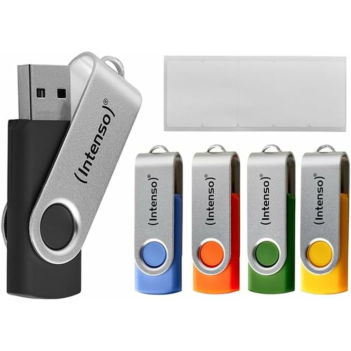Intenso Multipack de 10 Memorias USB Basic Line de 16 GB