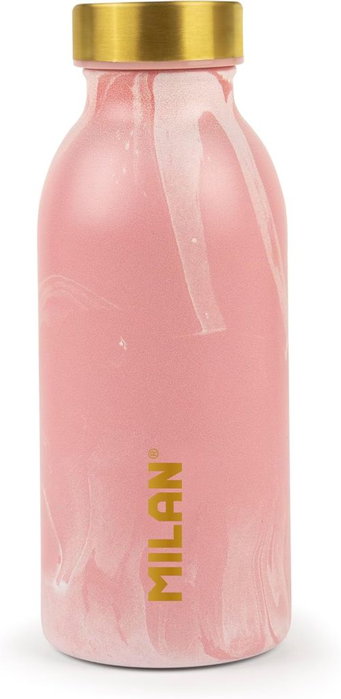 Milan Botella isotérmica serie Lava rosa 354 ml