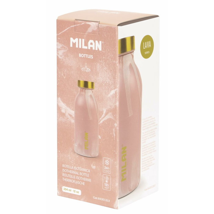 Milan Botella isotérmica serie Lava rosa 354 ml Milan Botella isotérmica serie Lava rosa 354 ml