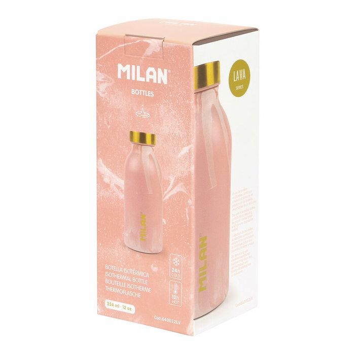 Milan Botella isotérmica serie Lava rosa 354 ml Milan Botella isotérmica serie Lava rosa 354 ml