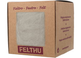 Felthu Fieltro de lana blanco 100gr. Aprox.