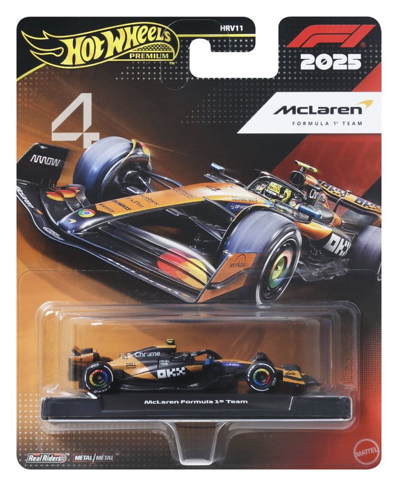Fórmula 1 Hot Wheels Premium Vehículo Die-Cast 1:64 Team McLaren: Driver 2